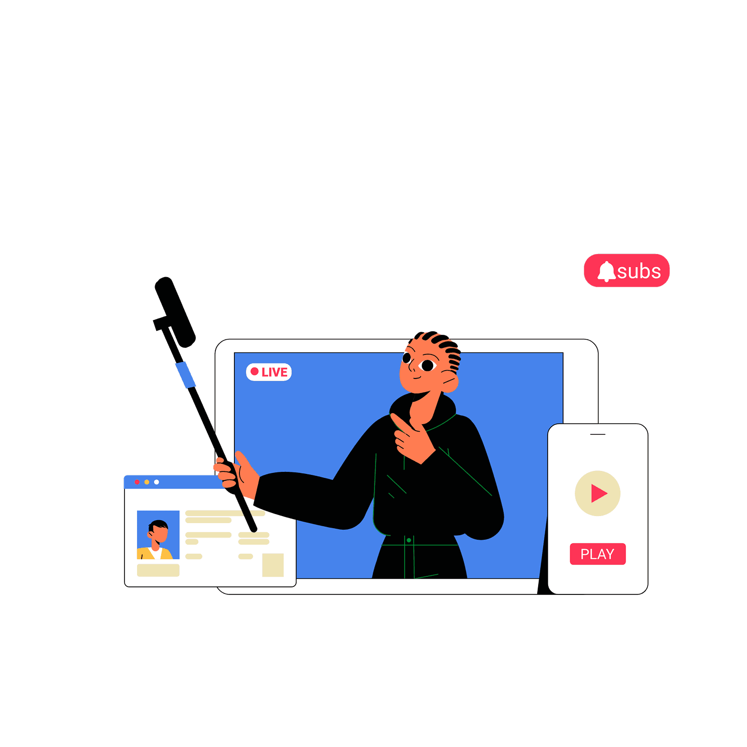 Media & Entertainment illustration