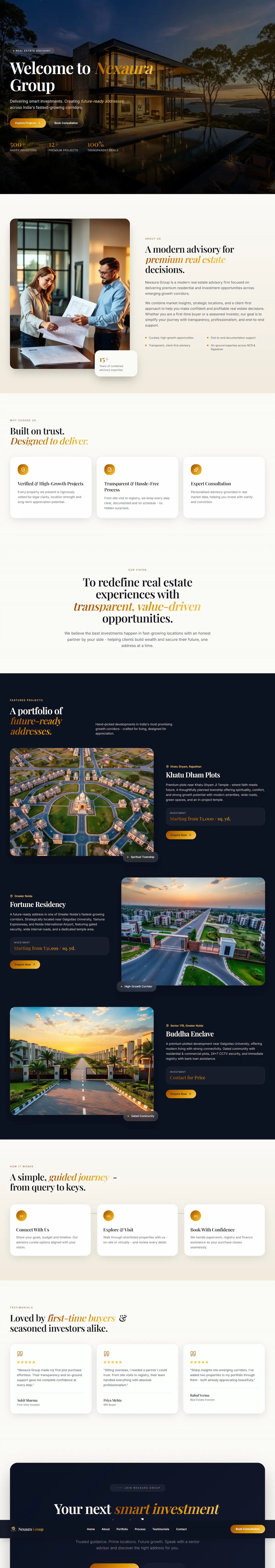 Nexaura Website Screenshot